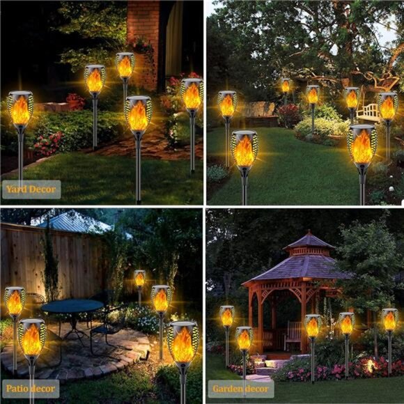 Solar Halloween Lights Outdoor(Super Larger Size & Upgraded Vivid Flame) - Picture 12 of 14
